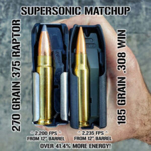 375 Raptor Supersonic – Black Collar Munitions